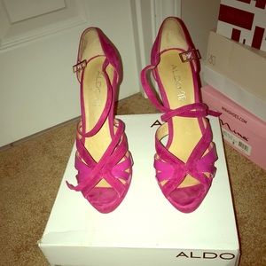 Fabulous pink sandals made by ALDO